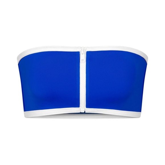 SKIMS Other - BNWT Skims sporty zipper swim bandeau bikini top